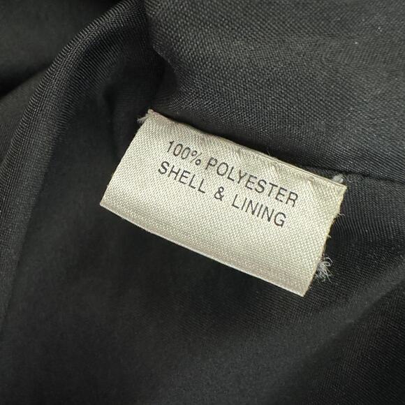 Odeon Women Sz 8 Beaded Sequin Evening Top Black Gatsby Art Deco Party Scalloped - Picture 4 of 8